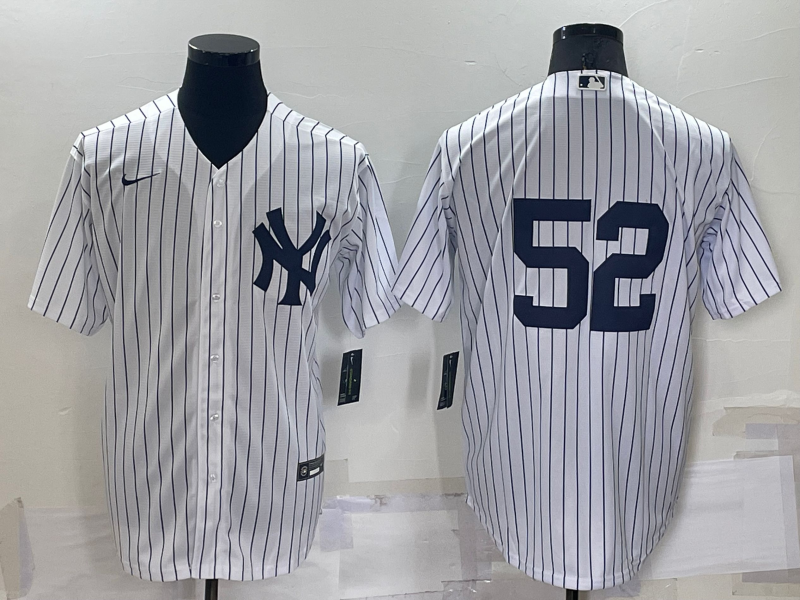 Men's New York Yankees #52 C.C. Sabathia White Cool Base Stitched Jersey Men's New York Yankees #52 C.C. Sabathia White Cool Base Stitched Jersey
